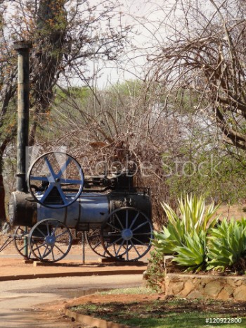 Picture of Old steam tractor in Bulawayo Zimbabwe